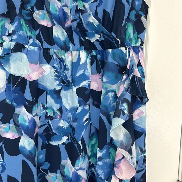 Soft Surroundings Ashlyn Maxi Dress in Blue and Purple Floral. NWT - Picture 5 of 12